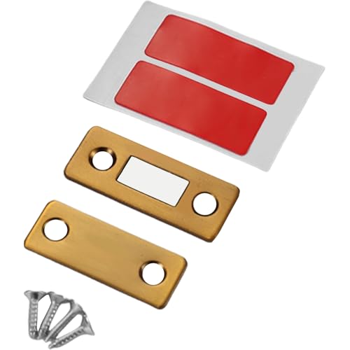 Starker Magnet-Türschließer, 4 Set, dünne Magnet-Türschnäpper mit Schrauben, Aufklebern für Möbel, Schrank, Möbel, Hardware von NVOQILIN