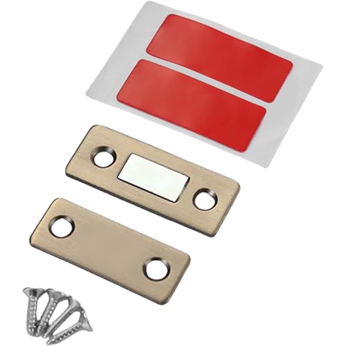 Starker Magnet-Türschließer, 4 Set, dünne Magnet-Türschnäpper mit Schrauben, Aufklebern für Möbel, Schrank, Möbel, Hardware Starker Magnet-Türschließer, 4 Set, dünne Magnet-Türschnäpper mit Schrauben, Aufklebern für Möbel, Schrank, Möbel, Hardware von NVOQILIN
