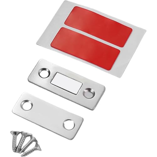 Starker Magnet-Türschließer, 4 Set, dünne Magnet-Türschnäpper mit Schrauben, Aufklebern für Möbel, Schrank, Möbel, Hardware Starker Magnet-Türschließer, 4 Set, dünne Magnet-Türschnäpper mit Schrauben, Aufklebern für Möbel, Schrank, Möbel, Hardware von NVOQILIN