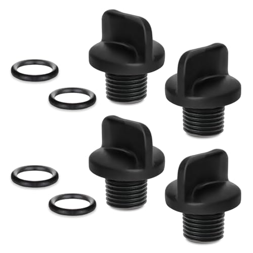 Universals Poolpumpen-Ablaufstopfen-Set, 4-teilig, Dichtungsringe, Designs für mehrere Systeme, Kompatibilität, Ablaufstopfen für Poolausrüstung von NVOQILIN