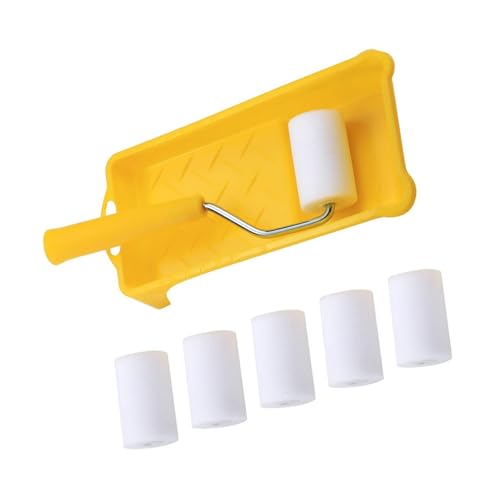 Upgrades 5,1 cm kleine Farbroller, kleine Oberflächen, Malwerkzeug, ergonomischer Griff, leicht zu transportieren, Aufbewahrung für Renovierungsarbeiten, Schwamm, Farbrollerpinsel-Set Upgrades 5,1 cm kleine Farbroller, kleine Oberflächen, Malwerkzeug, ergonomischer Griff, leicht zu transportieren, Aufbewahrung für Renovierungsarbeiten, Schwamm, Farbrollerpinsel-Set von NVOQILIN