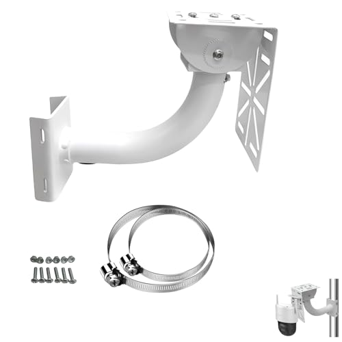 Sicherheitskamerastange, Sicherheitskamera-Halterung, Wandhalterung für Sicherheitskuppelkameras, Wandhalterungen (vertikale Stangenhalterung + Ring, 19,8 cm) von NVRTTRR
