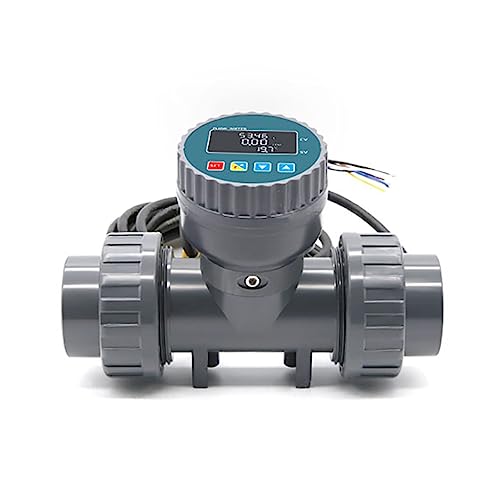 DN25-80 Hochpräziser Durchflussmesser mit intelligenter Digitalanzeige RS485 LCD Elektronischer Durchflussmesser PVC-Durchflusssensor for Bauernhof-/Gartenbewässerung 1 Stück(Lcd Version,36895) von NVSFZGIYG