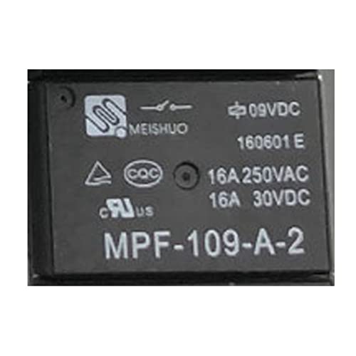 NVSFZGIYG 5 STÜCKE Relais MPF-109-A-2 MPF-S-112-A-2 MPF-S-124-A-2 4PIN 16A/250VAC 16A/30VDC 9V 12V 24V for Wasserkocher Warmwasser Topf(MPF-109-A-2 9V) von NVSFZGIYG