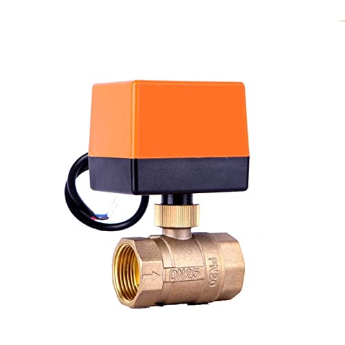 NVSFZGIYG Ventil 1/2" 3/4" 1" 2" Elektrischer Kugelhahn AC220V 3-Draht 2-Wege-Steuerung Messinggewinde Elektrischer Kugelhahn Stabiler motorisierter Kugelhahn(12vdc,2 Inch) von NVSFZGIYG