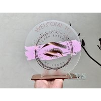 Business Logo Zeichen | Willkommen Personalisiertes Geschäftsschild Schild Salon Maßgeschneidertes von NVSprinting