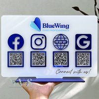 Business Qr Code Instagram Social Media Zeichen | Salon Schild Schönheit Friseur Kosmetikerin Marketing von NVSprinting