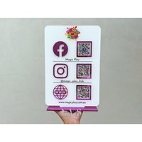 Multi Qr-Code Geschäft Social Media Zeichen | Zahlungsmittel-Zeichen Benutzerdefiniertes Logo-Zeichen Zahlungsmethode Und Multi Qr-Code Geschäft Social Media Zeichen | Zahlungsmittel-Zeichen Benutzerdefiniertes Logo-Zeichen Zahlungsmethode Und von NVSprinting