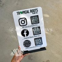 Multi Qr-Code Geschäft Social Media Zeichen | Zahlungsmittel-Zeichen Benutzerdefiniertes Logo-Zeichen Zahlungsmethode Und von NVSprinting