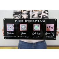 Qr Code Business Sign, Scan To Pay Schild, Social Media Cashapp Zahlungsschild, Small Zahlungsschild von NVSprinting