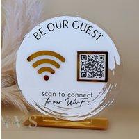 Wifi Schild, Qr Code, Scan, Business Hausschild von NVSprinting