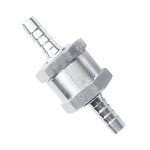NVVVNX Einweg-Rückschlagventil, 6/8/10/12 mm, 4 Größen, Aluminiumlegierung, Kraftstoffrückschlagventil, Einwegvergaser (8 mm) von NVVVNX