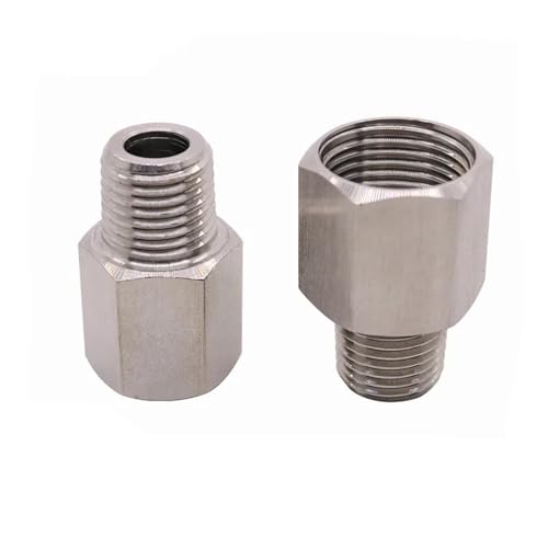 NVVVNX M10 M14 M16 M20 1/8 Zoll 1/4 Zoll 3/8 Zoll 1/2 Zoll BSP Außengewinde auf Innengewinde 304 Edelstahl Stecknuss Hochdruckfeste Rohrverschraubung (NO12) von NVVVNX