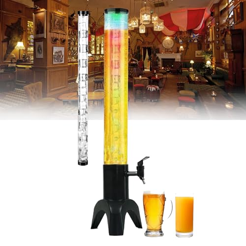 NVYAZJ Mimosa Tower, 3 l Mimosa Tower-Spender, Getränketurm-Spender, transparenter Tisch-Likör-Saft-Margarita-Mimosa-Getränketurm-Spender für die Hausbar-Party von NVYAZJ