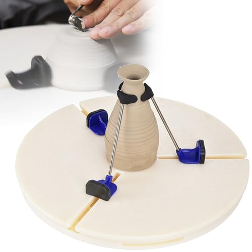 Tragbare Töpferscheiben-Drehtellerklemme, 39 Cm Töpferschneidewerkzeuge Mit Hilfsklammern In Verschiedenen Höhen Für Unterricht, Anfänger, Privat, Studio von NVYAZJ