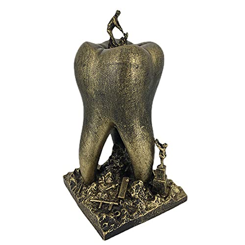 Zahnarzt/Hygieniker personalisierte Skulptur, einzigartiges Zahnarztgeschenk, Gartendekor-Statuen, Innen-Außendekoration Skulptur/Zahnklinik-Dekorationen, Zahnmedizin-Studenten-Wissenschafts-Geschenk von NVYAZJ