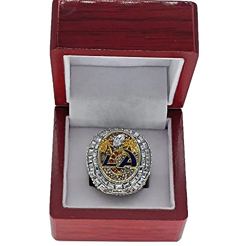 NVeeus 2021 Super Bowl Rams Champion Ring Replik,Geburtstagsgeschenk Für Fans, Freunde Und Familie T Präsentationsbox/Ramsey Player 5/10 von NVeeus