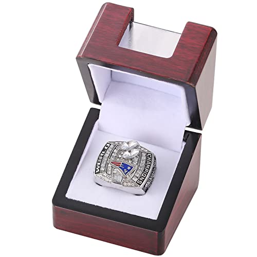 NVeeus Alle Vorherigen-Champion-Ring-Replik, Für Fans, Freunde Und Familie, Geschenk Zur Geburtstagskollektion,T Display-Box/2003 Patriots von NVeeus