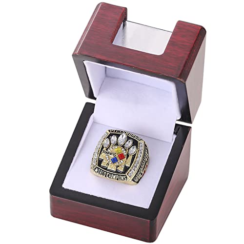 NVeeus Alle Vorherigen-Champion-Ring-Replik, Für Fans, Freunde Und Familie, Geschenk Zur Geburtstagskollektion,T Display-Box/2005 Steelers von NVeeus