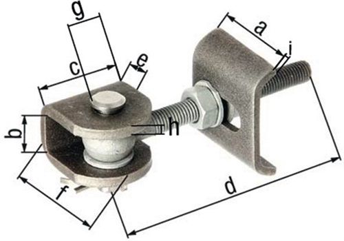 NW-GAH Torband (50x20x45x120x25x45x6x5mm / Stahl roh) - 412074 von NW-GAH