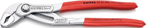 NW-KNIPEX Wasserpumpenzange (Länge 125 mm Spannweite 27 mm / verchromt) - 87 03 125 von NW-KNIPEX