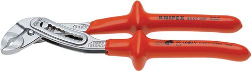 NW-KNIPEX Wasserpumpenzange (Länge 250 mm Spannweite 46 mm / verchromt VDE) - 88 07 250 von NW-KNIPEX