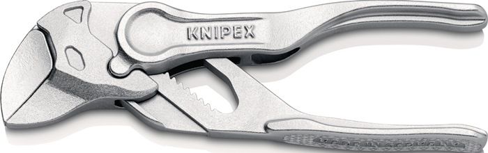 NW-KNIPEX Zangenschlüssel (Länge 100 mm Spannweite 21 mm / verchromt aufgeprägte raue Oberfläche) - 86 04 100 von NW-KNIPEX