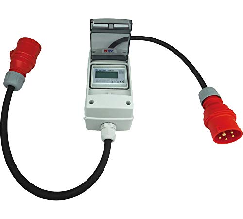 NWP 16A 400V CEE Adapter - mobiler digitaler Stromzähler - geeicht - (ohne Reset) IP44-3-phasig von NW Powersolutions