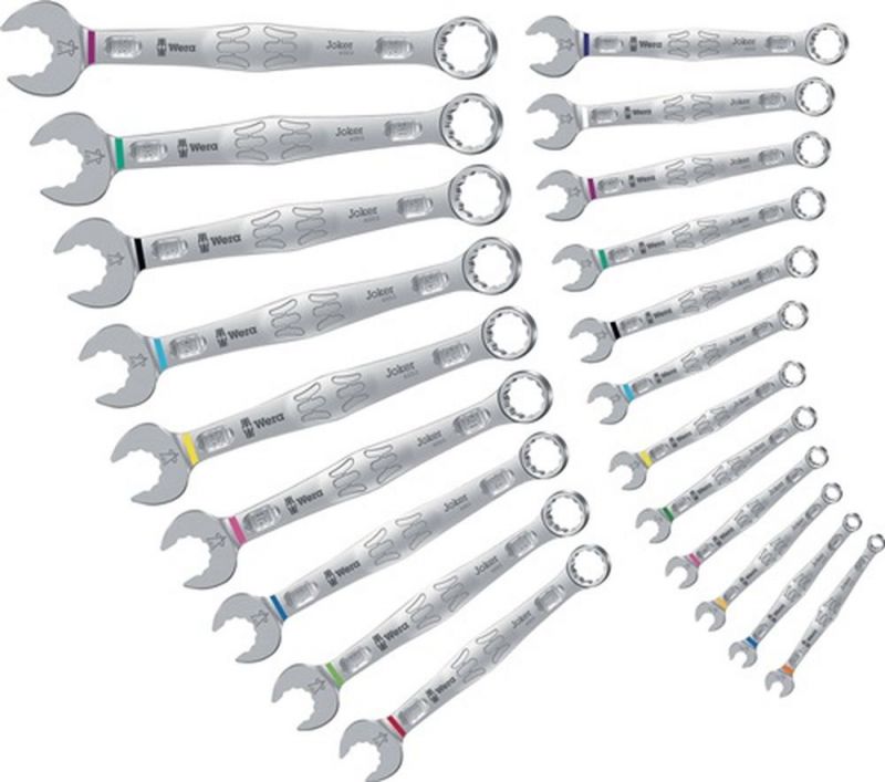 NW-Wera Ringmaulschlüsselsatz (22-teilig Schlüsselweite 5,5-32 mm / gerade lergierter Werkzeugstahl) - 05020232001 von NW-Wera