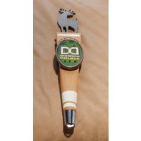 Old Dominion Ipa Doppel-Zapfhahngriff Holz Mit Metall-Hirschform Oben 03537 von NWAttic