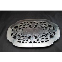 Versilberter Vintage Expanding Topf Untersetzer Von Manning-Bowman Co. Style 1105 03896 von NWAttic