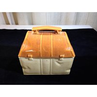 Vintage Mccoy Keramik Keksdose Modell 357 in Einer Lunch Box Form 04416 von NWAttic