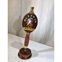 Zapfhahngriff Für Deschutes Brauhaus Buzzsaw Brown Saisonales Ale 23 cm Holz Mit Messingzierleiste 04404 von NWAttic