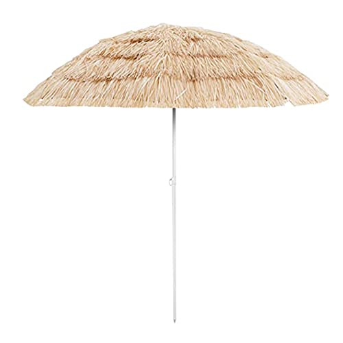 NWB Hawaii Sonnenschirm 1.8 m/6ft,Marktschirm Sonnenschirm,strandschirm,Anti-UV und Wasserdicht für Lawn Pool Backyard Garden Parasol (Natürliche Farben) von NWB