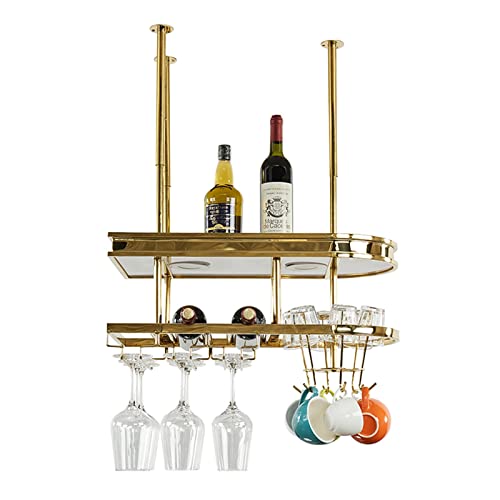 NWB Weinregal Deko Weinglashalter,Hängende Champagnerbecher Halter Aufhänger Organizer,Unterschrank Stemware Rack,Weinglashalter Für Küchenschrank Bar Dekor von NWB
