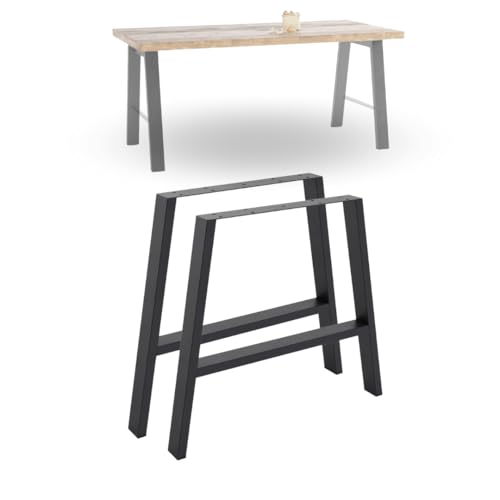 NWELD Tischfüsse Spinne LOFT Tischbeine Metall Schwarz - Tischfüße Tischgestell Metall 72x55 cm Tischkufen DIY - Tischbein Tischfuß Loft. Industriestil für Couchtisch. Esstisch. Schreibtisch von NWELD