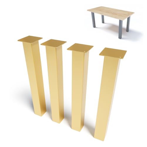 NWELD Tischfüsse Tischbeine Metall EINFACH Gold 72x11x11cm Tischkufen DIY - Tischbein Set - Tischfuß Loft. Industriestil für Couchtisch. Esstisch. Schreibtisch NWELD Tischfüsse Tischbeine Metall EINFACH Gold 72x11x11cm Tischkufen DIY - Tischbein Set - Tischfuß Loft. Industriestil für Couchtisch. Esstisch. Schreibtisch von NWELD