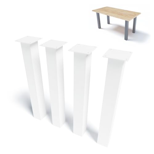 NWELD Tischfüsse Tischbeine Metall EINFACH Weiß 72x13x13cm Tischkufen DIY - Tischbein Set - Tischfuß Loft. Industriestil für Couchtisch. Esstisch. Schreibtisch NWELD Tischfüsse Tischbeine Metall EINFACH Weiß 72x13x13cm Tischkufen DIY - Tischbein Set - Tischfuß Loft. Industriestil für Couchtisch. Esstisch. Schreibtisch von NWELD