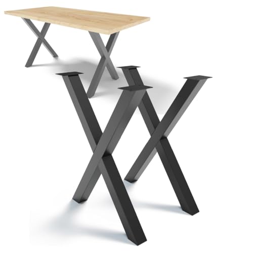 NWELD Tischfüsse Tischbeine Metall Schwarz - 2 Stück Tischfüße Tischgestell Metall 12 x 60 x 72 cm Tischkufen DIY - Tischbein Set - Tischfuß Loft, Industriestil für Couchtisch, Esstisch, Schreibtisch NWELD Tischfüsse Tischbeine Metall Schwarz - 2 Stück Tischfüße Tischgestell Metall 12 x 60 x 72 cm Tischkufen DIY - Tischbein Set - Tischfuß Loft, Industriestil für Couchtisch, Esstisch, Schreibtisch von NWELD