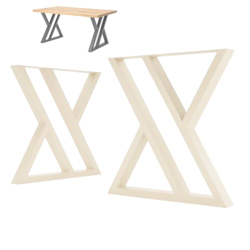 NWELD Tischfüsse Tischbeine Metall Zickzack Beige 88x72x8cm Tischkufen DIY - Tischbein Set - Tischfuß Loft. Industriestil für Couchtisch. Esstisch. Schreibtisch NWELD Tischfüsse Tischbeine Metall Zickzack Beige 88x72x8cm Tischkufen DIY - Tischbein Set - Tischfuß Loft. Industriestil für Couchtisch. Esstisch. Schreibtisch von NWELD