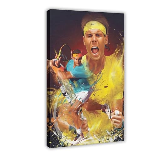 NWGACS Rafael Nadal 10 Leinwand-Poster, Wandkunst, Dekordruck, Bild Gemälde für Wohnzimmer, Schlafzimmer, Dekoration, Rahmen-Stil, 40 x 60 cm von NWGACS