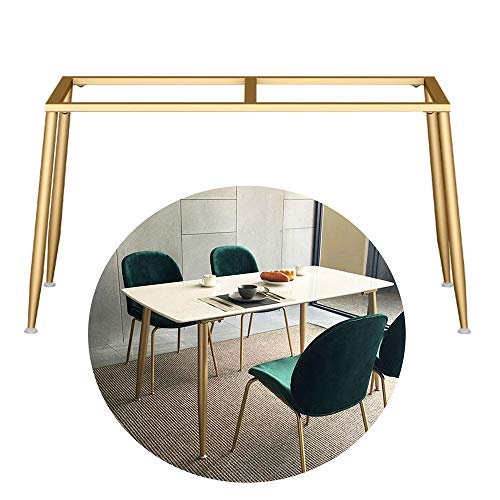 NWHJ Schwarze Metall Tischkufen,Schreibtischgestell, Goldene tischbeine DIY Möbel fuß, für Küche und Restaurant Arbeitsplatte, sehr stabil und elegant von NWHJ