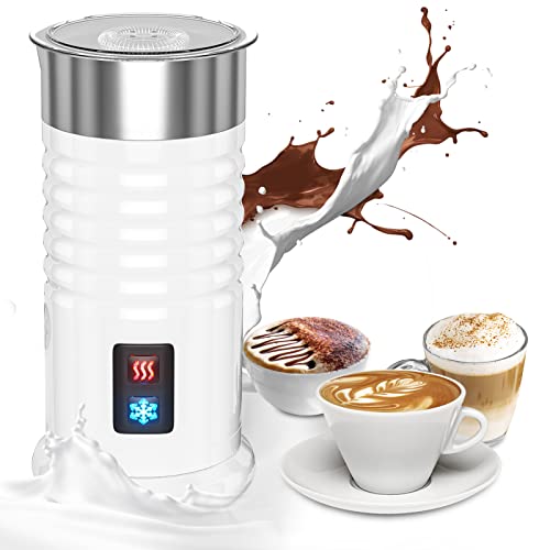 Elektrischer Milchaufschäumer 400 W 240 ml 3 in 1 Milchaufschäumer heißer Schaum dick dünn kalt warm für Latte Chocolate Nespresso Cappuccino von NWOUIIAY
