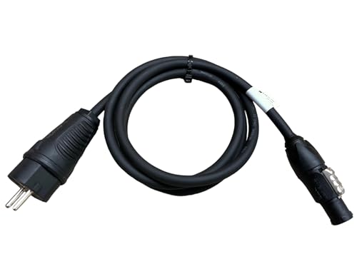 NWP Netzkabel 1,5m Schuko Stecker auf powerCON True1 Buchse - 3x1,5mm² - Gummischlauchleitung - NAC3FX-W von NW Powersolutions