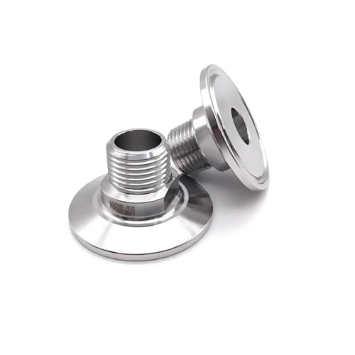 1pc NPT Male Thread 3/8" 304 Stainless Steel Three Clamp Ferrule 25.4mm Homemade Water Oil Adapter von NWPNLXEA