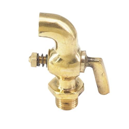 NWPNLXEA 1/4 Zoll BSP Außengewinde Bronze Antik Vintage Messing Griff Wasserhahn Wasserhahn Benzinhahn Anschluss von NWPNLXEA