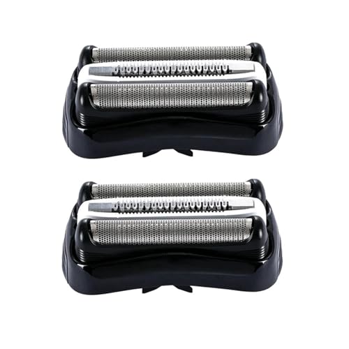 32B Ersatzscherköpfe For Rasierfolienschneider, Kompatibel Mit Braun, Serie 3 301S 310S 320S 330S 340S 360S 380S 3000S 3020S 3040S 3080S Rasierkopfklinge(2PCS) von NWPZVKZEJ