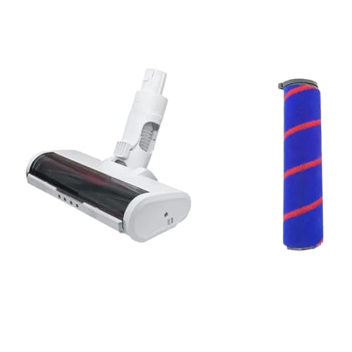 Staubsaugerbürstenkopf, Kompatibel Mit Xiaomi, Kompatibel Mit Mijia, 1C K10 G9 G10 G9Plus G10Plus G9Pro G10Pro Zubehör Teppichbürstenkopf Mit LED-Licht-Motorkopf(Set 2) von NWPZVKZEJ