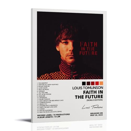 NWQV Louis Tomlinson-Poster "Faith In The Future", Wandkunst, dekoratives Gemälde, Schlafzimmer, Gemälde, Poster, 30 x 45 cm, Rahmenstil NWQV Louis Tomlinson-Poster "Faith In The Future", Wandkunst, dekoratives Gemälde, Schlafzimmer, Gemälde, Poster, 30 x 45 cm, Rahmenstil von NWQV