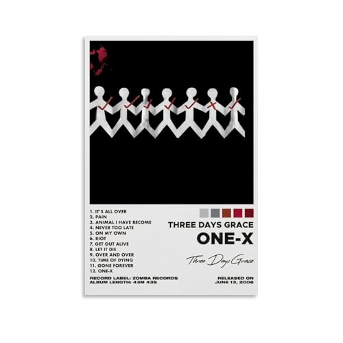 NWQV One-X by Three Days Grace Album-Poster, Wandkunst, dekoratives Gemälde, Schlafzimmer, Gemälde, Poster, 30 x 45 cm, ungerahmter Stil NWQV One-X by Three Days Grace Album-Poster, Wandkunst, dekoratives Gemälde, Schlafzimmer, Gemälde, Poster, 30 x 45 cm, ungerahmter Stil von NWQV